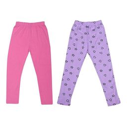 FRENCH KLEIDER Girls Pack Of 2 Mid-Rise Ankle-Length Leggings-image-12