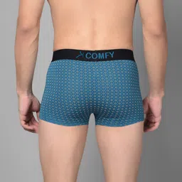 AMUL COMFY Men Pack Of 4 Printed Breathable Trunks ACM101BTRNK-MULTI-105-PO4 image 3