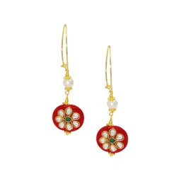 MEMOIR Gold-Plated Contemporary Drop Earrings-image-41