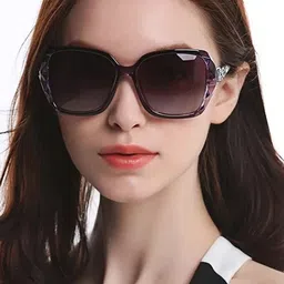 Dervin Women Cateye Sunglasses with UV Protected Lens DRVN530-Purple-image-89