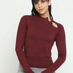 Being Human Women High Neck Pullover Sweater-picture-34