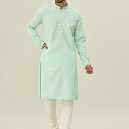 Arihant Rai Sinha Floral Jacquard Woven Design Straight Kurta With Churidar-image-49