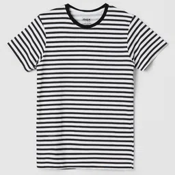 max Boys Striped V-Neck Drop-Shoulder Sleeves Raw Edge T-shirt-image-34