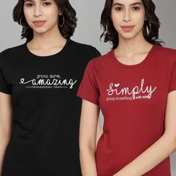 Trend Level Women 2 Applique T-shirt-picture-1