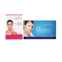 Vedicline Set Of 2 Oxy Bleach - 300 ml & Cherry Blossom Facial Kit - 52 ml-picture-28