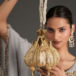 Anouk Embellished Potli Clutch-image-71