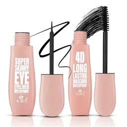 A.D.S Curling Mascara & Eyeliner Combo - 15 ml Each - Black-image-67