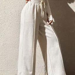 Imsa Moda Women Loose Fit High-Rise Trousers-image-80