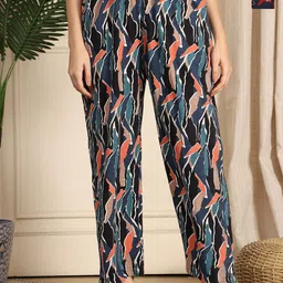 TAG 7 Pack Of 2 Printed Cotton Mid-Rise Lounge Pants-image-62