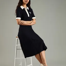 Tommy Hilfiger Women Cotton A-Line Midi Dress-image-91
