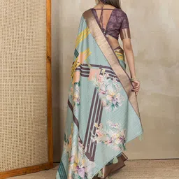GULKEE FAB Woven Design Zari Banarasi Saree image 4