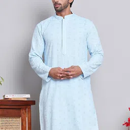 Jompers Mandarin Collar Leheriya Embroidered Sequinned Straight Kurta-picture-57