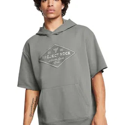 UNDER ARMOUR Men's Project Rock Heavyweight Tools Of The Trade Short Sleeve Hoodie-picture-47