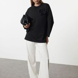 Trendyol Floral Details Sweatshirt-image-87