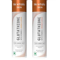 HK VITALS Set Of 2 Glutathione Effervescent Tablets 15 Tablets Each - Orange & Mango-image-9
