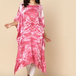 PinkTribe Women Tie & Dyed Kimono Sleeves Kaftan Kurta-picture-47