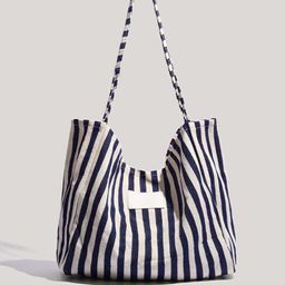 DressBerry Women Striped Structured Hobo Bag-5