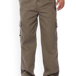 Eszett Men Mid-Rise Relaxed Fit Cotton Cargos Trousers-picture-44