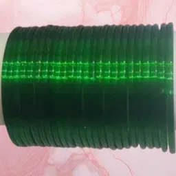 SAVORADE Set Of 24 Green Glass Bangle-picture-42