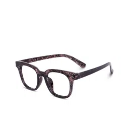 PIRASO Unisex Square Sunglasses with UV Protected Lens BLUE CUT-BROWN-0