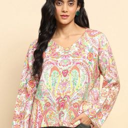 Global Republic Women Floral Printed Pullover-image-92