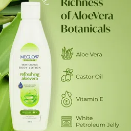 MEGLOW Set Of 6 Moisturizing Body Lotion With Aloe Vera - 150 ml Each image 3