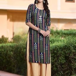 Ethnic basket Women Multicoloured Kurtas-picture-25