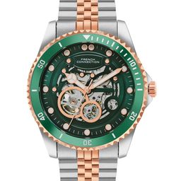 French Connection Men Skeleton Dial Analogue Automatic Motion Watch FCA19NRTM-54