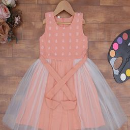 BAESD Girls Georgette Fit & Flare Dress-image-56