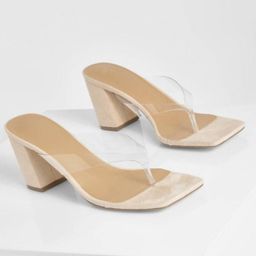 GLO GLAMP Women Beige Chic Stride Block Heels-26