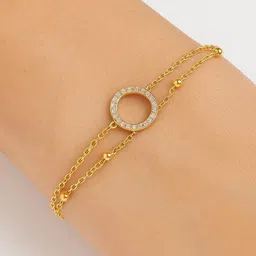 ISHTAARA Women Gold-Plated Wraparound Bracelet-40