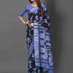 Mitera Floral Designer Block Print Saree-picture-4