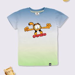 YK X Minute Mirth Boys Garfield Graphic Printed T-shirt-picture-26