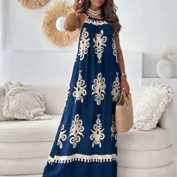 all about you Women Ethnic Motifs Printed Maxi Dresses-image-75