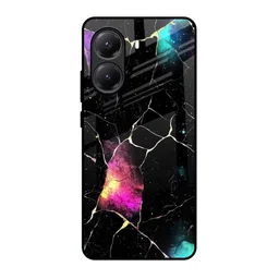 QRIOH Abstract Printed Poco X7 Pro 5G Cosmic Canvas Glass Back Case Mobile Accessories-image-87