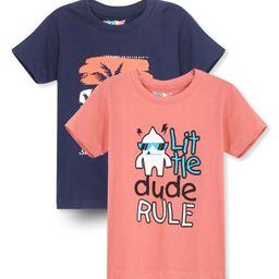 RASPY Boys 2 Printed Pure Cotton T-shirt-16