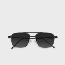 SAM & MARSHALL Unisex Square Sunglasses with UV Protected Lens BRIAN_MATTE_BLACK_2941 image 5