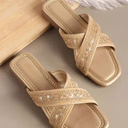 Anouk Women Printed Ethnic Open Toe Flats-image-96