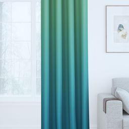 Story@home Blue & Green Colourblocked Room Darkening Long Door Curtain-image-94