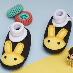 NESKA MODA Black Cotton Booties-image-66