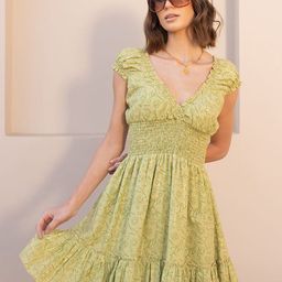 Label Reyya Women Floral Printed Puff Sleeve A-Line Dress-image-60