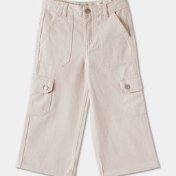 R&B Girls Solid Cargos Trousers-image-64