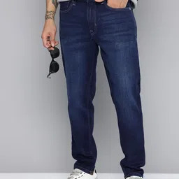 Flying Machine Men Mankle Relax Tapered Fit Light Fade Stretchable Jeans-picture-37
