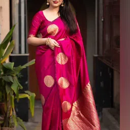SHOP DROP Woven Design Zari Pure Silk Mysore Silk Saree-picture-16