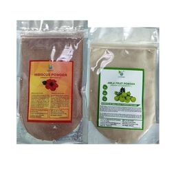 QYKKARE Set Of 2 Hibiscus Powder & Amla Powder Hair Mask- 100 g Each-15