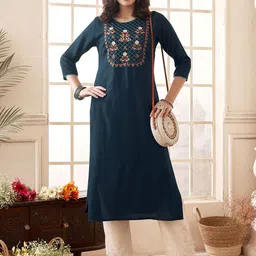 Anouk Women Embellished Flared Sleeves Liva Kurta-picture-42