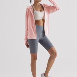 JC Collection Women Hooded Solid Lightweight Sporty Jacket-picture-1