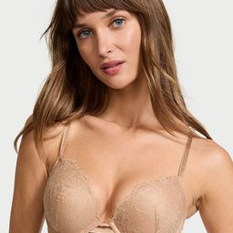 Victoria's Secret Women Push-Up Medium Coverage Underwired Heavily Padded Lace Bra-6