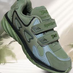 G&D Kids Mesh Velcro Running Shoes-11