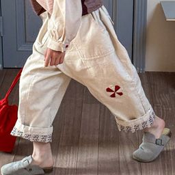 LULU & SKY Girls Straight Fit High-Rise Joggers Trousers-picture-5